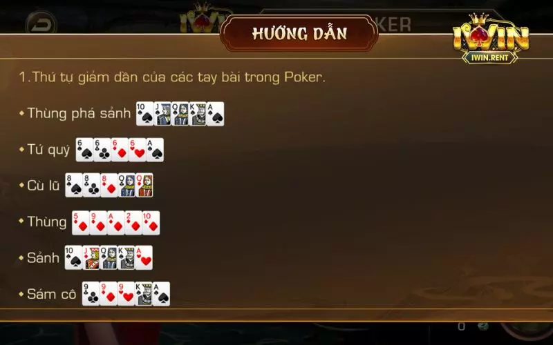 Luật chơi tiến lên Poker cơ bản cho người mới