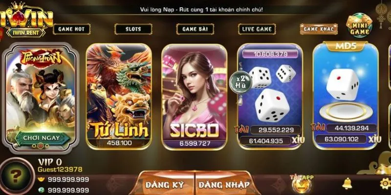 Ưu đãi hoàn trả áp dụng cho mọi tựa game iWin Club