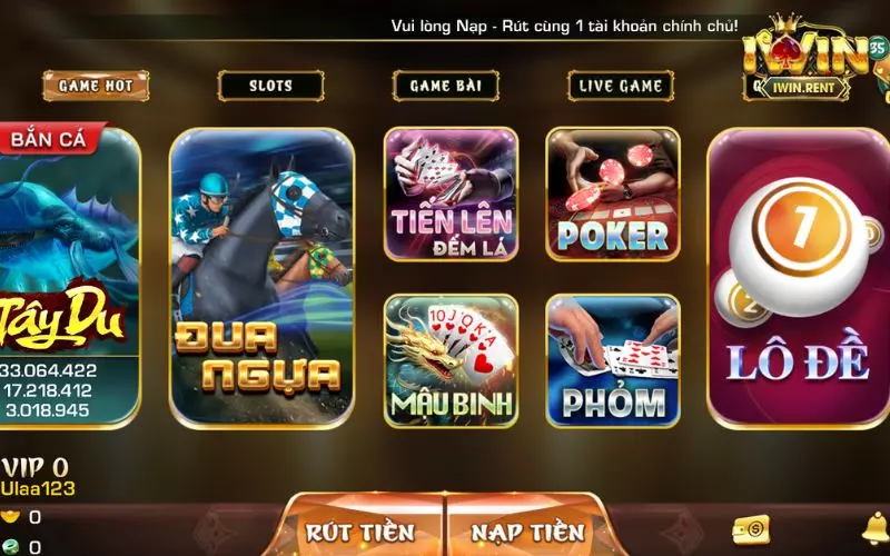 iWin là cổng game uy tín nhận được tín nhiệm và sự yêu mến từ đông đảo người chơi